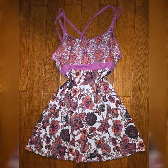 ​Prana Medium Floral & Paisley Pattern Yoga/Athleisure Dress - Picture 1 of 4